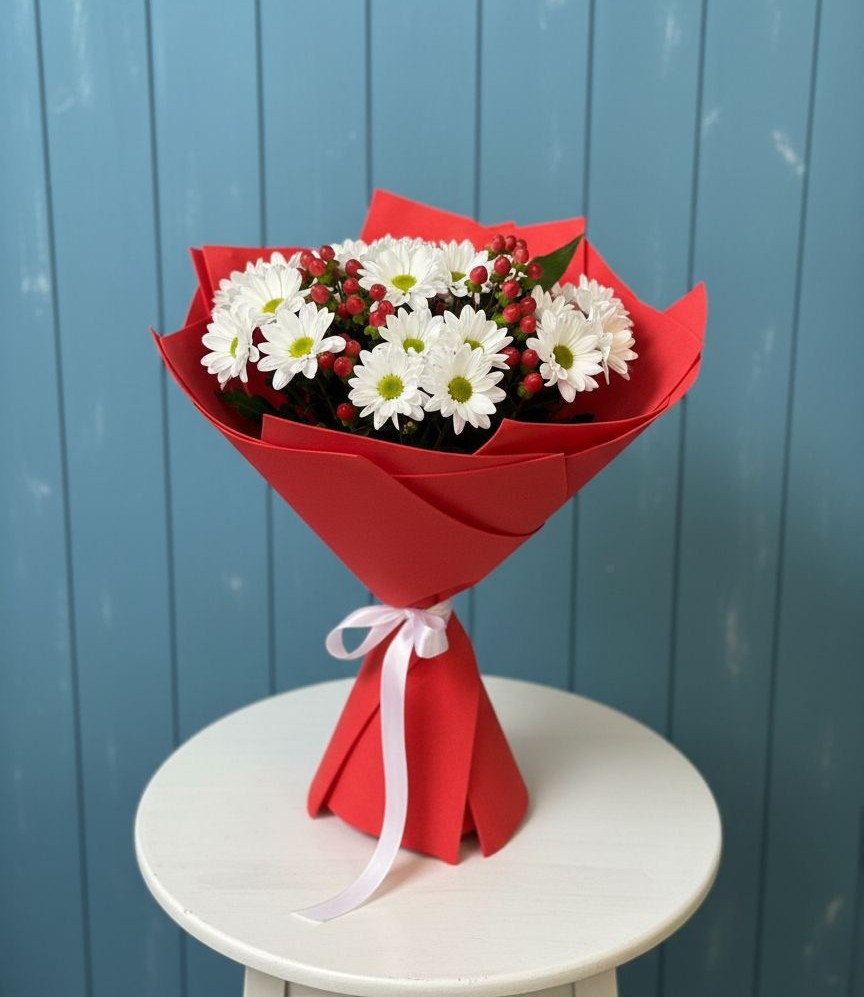 Букет цветов из: Хризантемы в Верх-Туле