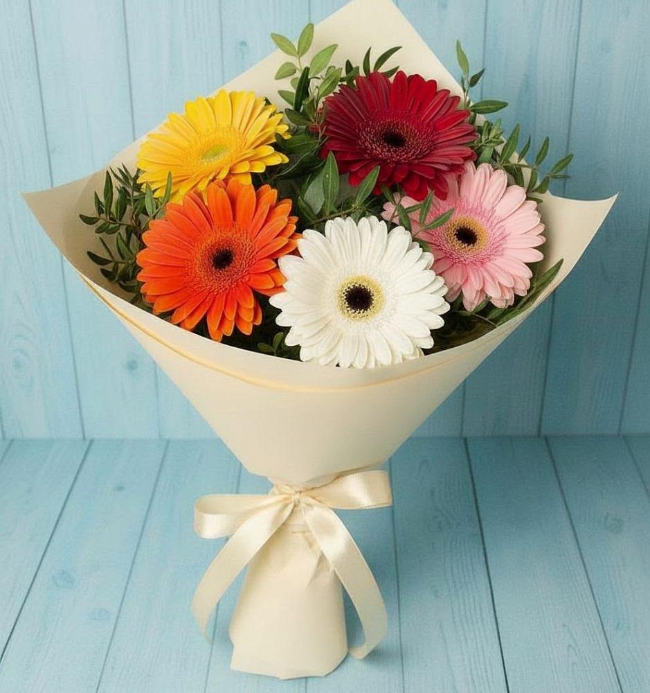 Букет цветов из: Герберы в Верх-Туле