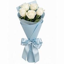 Букет 5 Белых роз Проуд в Верх-Туле