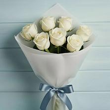 Букет 7 Белых роз Эдлесс Лав в Верх-Туле