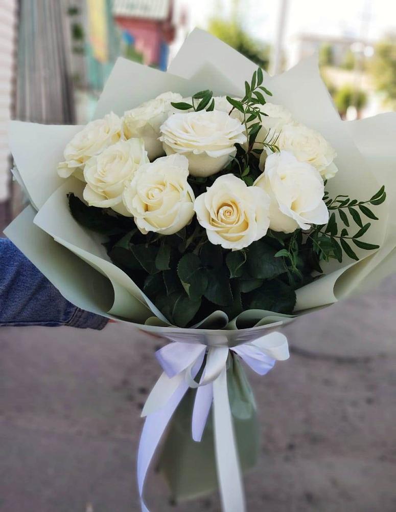 Букет Белые розы Проуд в Верх-Туле