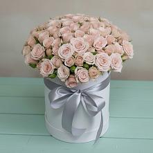 Цветочная композиция из Розы в шляпной коробке в Верх-Туле