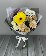 Букет цветов из:  Розы, Герберы и Хризантемы в Верх-Туле