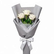 Букет 3 белые розы #REPLACE_PRED# Верх-Туле