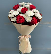 Букет цветов из:  Розы и Хризантемы в Верх-Туле