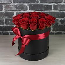 Цветочная композиция из Розы в шляпной коробке в Верх-Туле