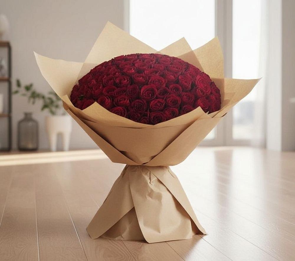 Букет 101 Красная роза в Верх-Туле