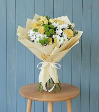 Букет цветов из:  Хризантемы и Розы в Верх-Туле