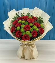 Букет цветов из:  Розы и Хризантемы в Верх-Туле