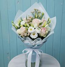 Букет цветов из:  Розы и Лизиантусы в Верх-Туле