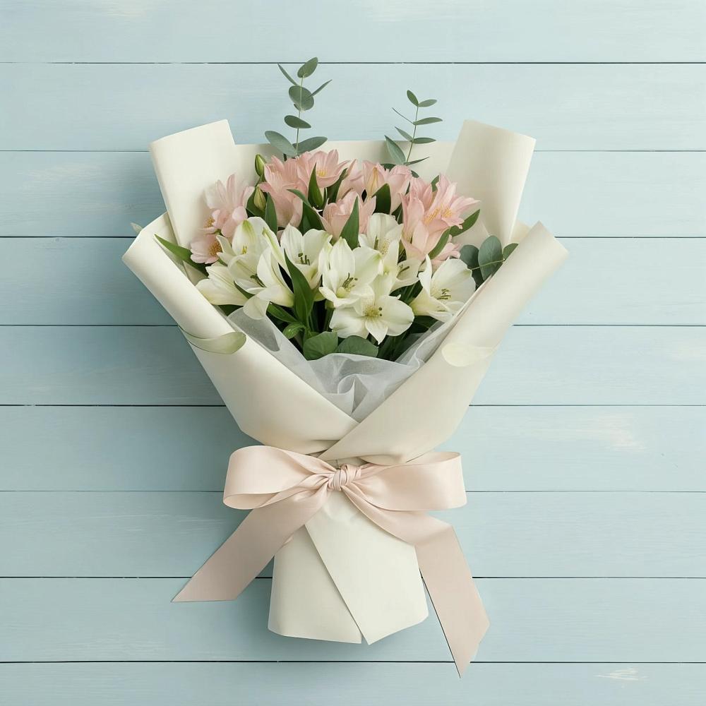 Букет цветов из: Альстромерии в Верх-Туле