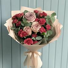 Букет цветов из:  Гвоздики и Розы в Верх-Туле