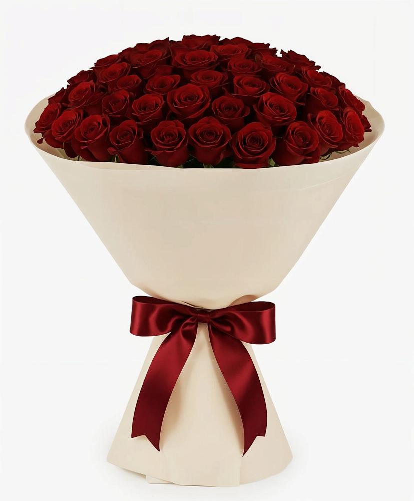 Букет 101 Бордовая роза Блэк Бакарра в Верх-Туле