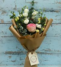 Букет цветов из:  Розы и Лизиантусы #REPLACE_PRED# Верх-Туле