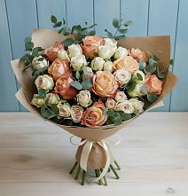Букет цветов из:  Альстромерии и Розы #REPLACE_PRED# Верх-Туле