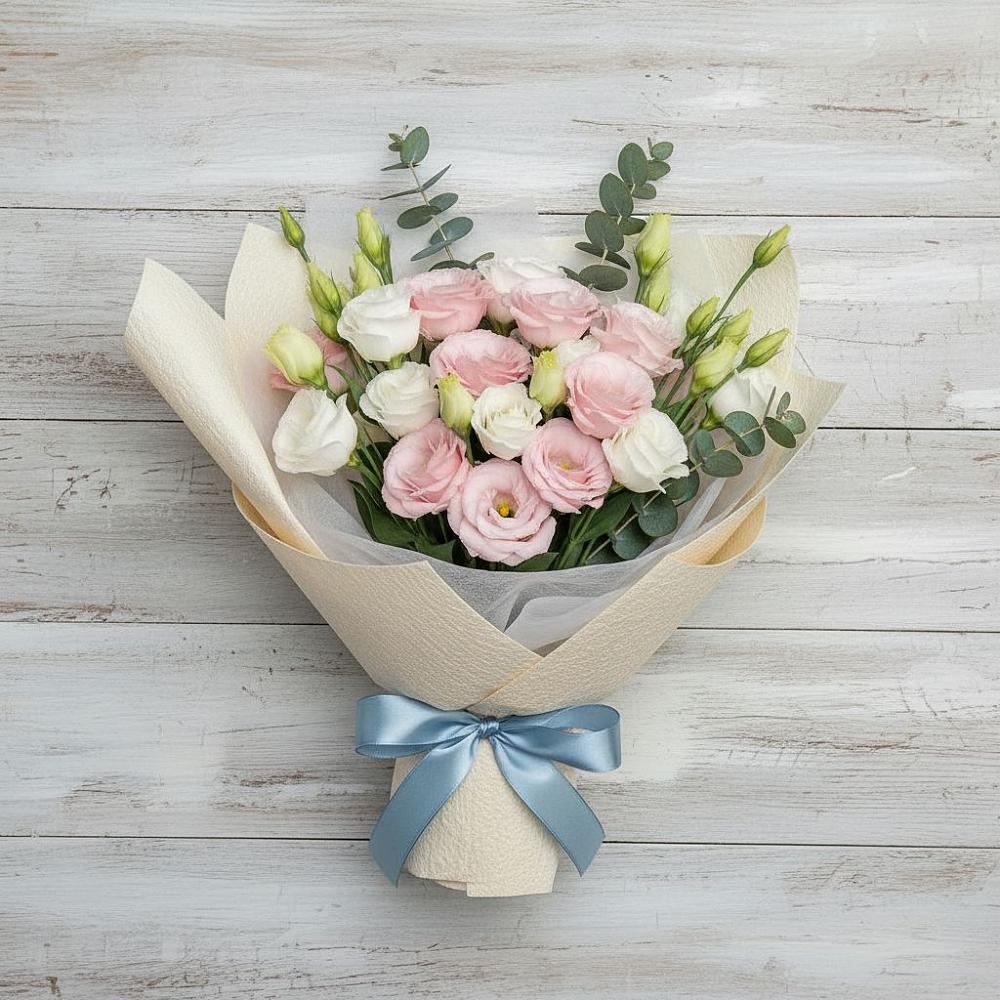 Букет цветов из: Лизиантусы в Верх-Туле